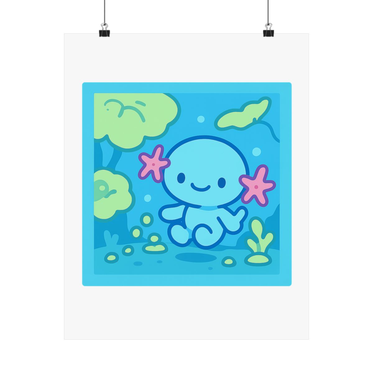 Just Woopa Whimsy | Mini Art Print, Woopa Fan Decor, Desk Gift