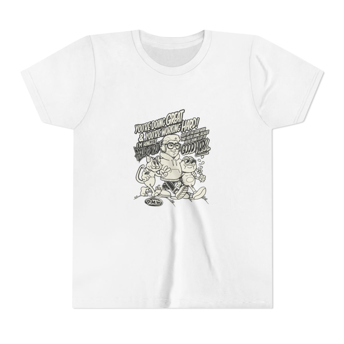 PayMoneyWubby You're Doing Great Kids Tshirt PMW Merch Shirt XL NWT